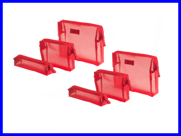 Travel-Cosmetic-Bags-for-Her-and-Him-Toiletry-Dopp-Light-Weight-Zip-SML-6pcs-222481417837-3