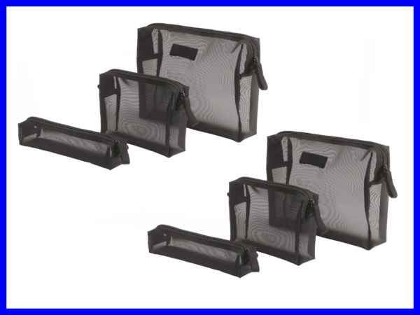 Travel-Cosmetic-Bags-for-Her-and-Him-Toiletry-Dopp-Light-Weight-Zip-SML-6pcs-222481417837-4