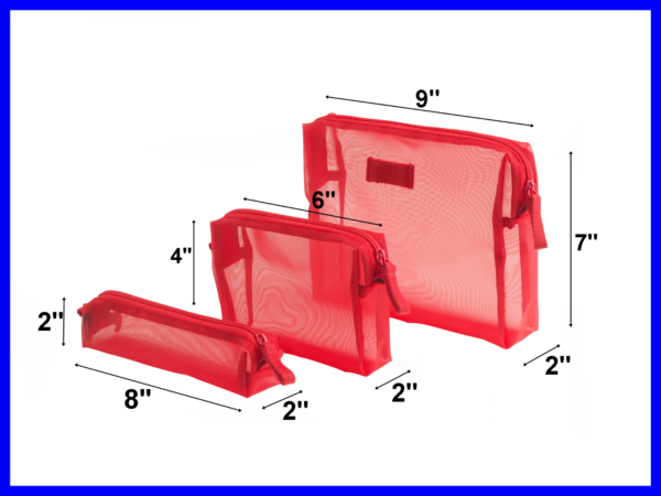 Travel-Cosmetic-Bags-for-Her-and-Him-Toiletry-Dopp-Light-Weight-Zip-SML-6pcs-222481417837-5