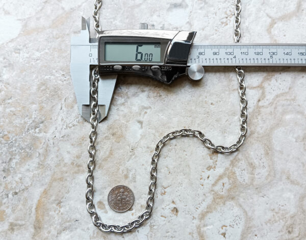 21-Inches-54cm-Fashion-Wallet-Chain-6mm-Double-Rolo-Stainless-Steel-Cable-225577110448-4
