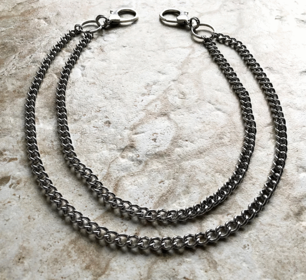 Fashion-Wallet-Chain-Double-Curb-Stainless-Steel-Cable-Unisex-21-Inches-54cm-325655430549-3